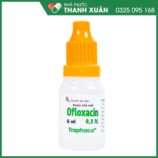 Ofloxacin 0.3% điều trị nhiễm khuẩn mắt